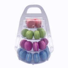 4 tiers macaron tower with carrying case macarons display box